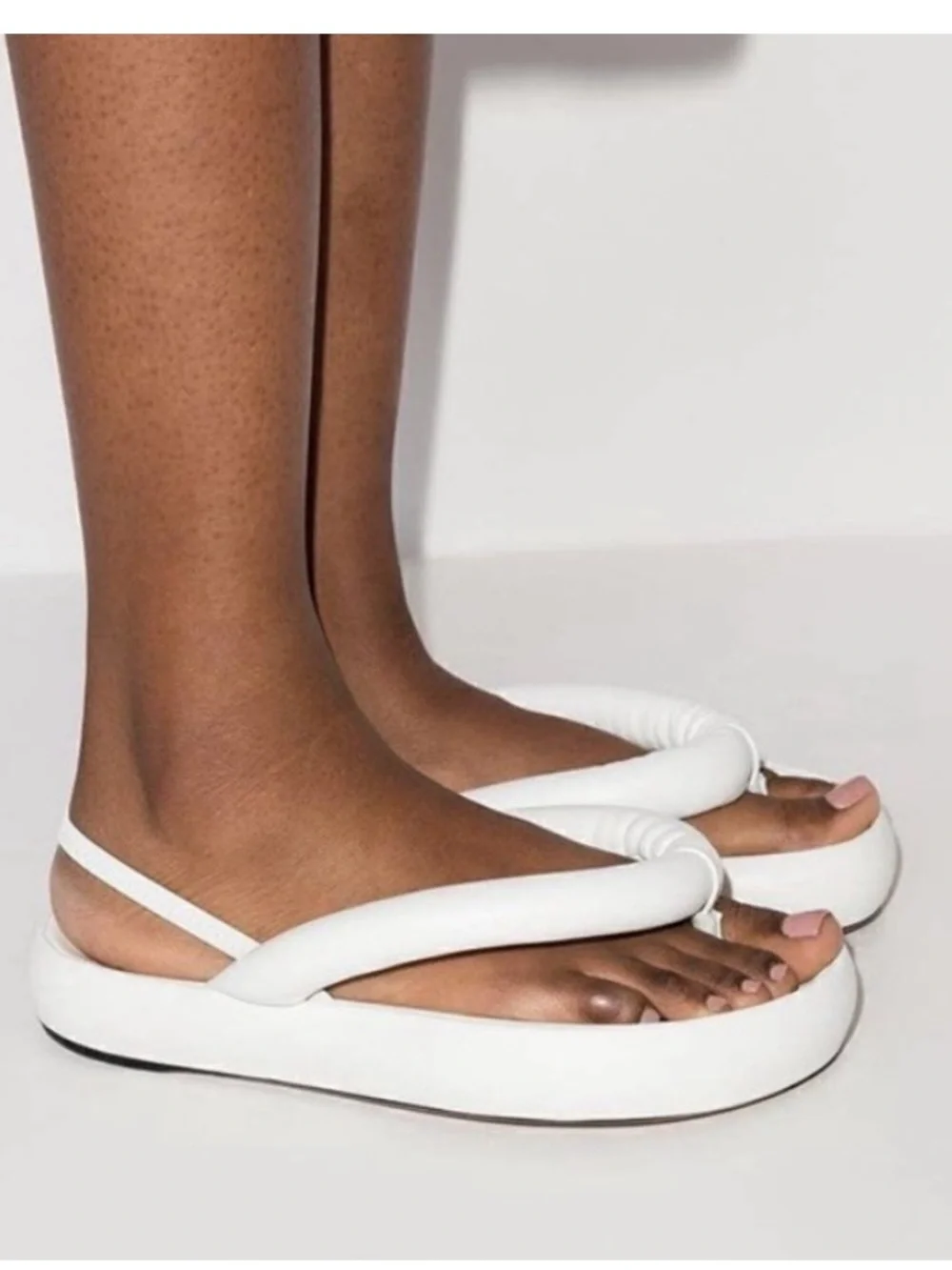 Isabel Marant Orene Leather Flatform Sandals Red Size 7